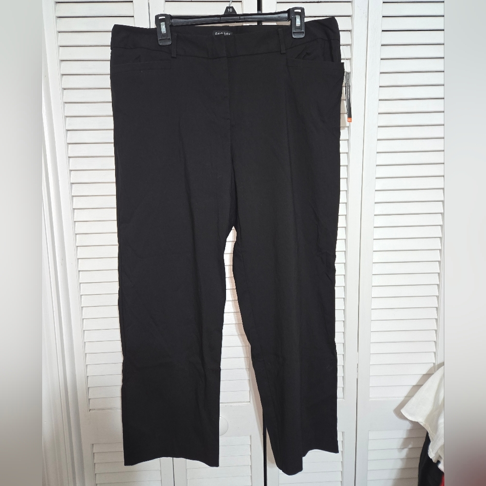 George Women's 18W Petite Black Pants NEW